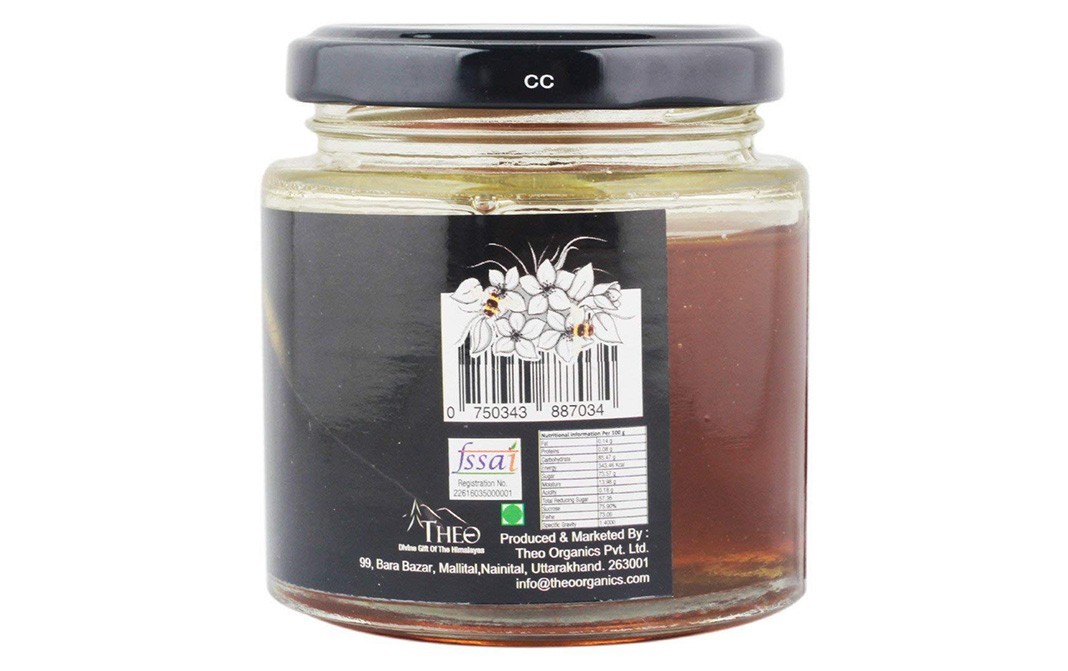 Theo Organics Himalayan Raw Honey Lychee    Glass Jar  200 grams